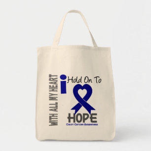 Bolso De Tela Aferrar del cáncer de colon I a la esperanza