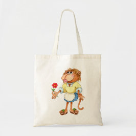 Bolso De Tela Äffchen mit Blumen
