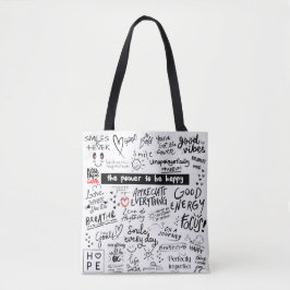BOLSO DE TELA AFFIRMATIONS BUOD VIBES TOTE BAG