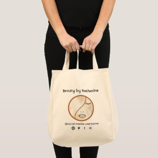 Bolso De Tela Afiche de la mujer de la belleza de la cara