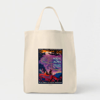 Bolso De Tela Afiche de la Ruta de los Alpes VintageEurope