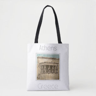 Bolso De Tela Afiche de viaje para Atenas Grecia