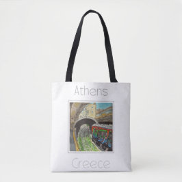 Bolso De Tela Afiche de viaje para Atenas Grecia