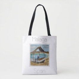 Bolso De Tela Afiche de viaje para Málaga España