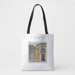 Bolso De Tela Afiche de viaje para Málaga España
