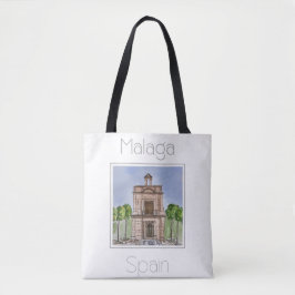 Bolso De Tela Afiche de viaje para Málaga España
