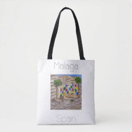 Bolso De Tela Afiche de viaje para Málaga España