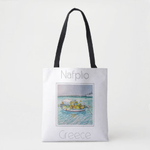 Bolso De Tela Afiche de viaje para Nafplio Grecia
