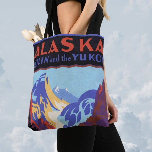 Bolso De Tela Afiche de Viajes de Alaska, Atlin y el Yukón (Subido por el creador)