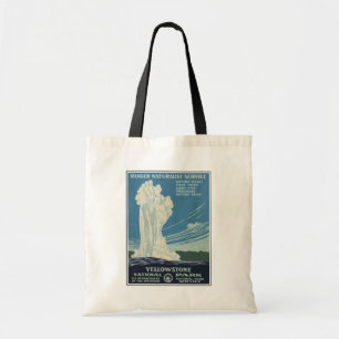 Bolso De Tela Afiche De Viajes Para El Parque Nacional Yellowsto