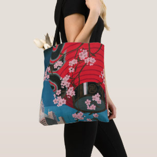 Bolso De Tela Afiche japonés de viaje vintage de Japón