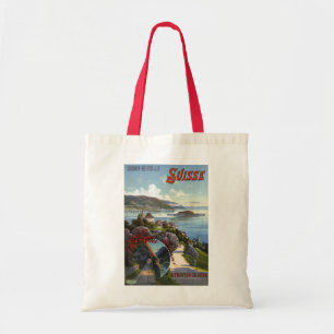 Bolso De Tela Afiche Suiza de viajes por turismo