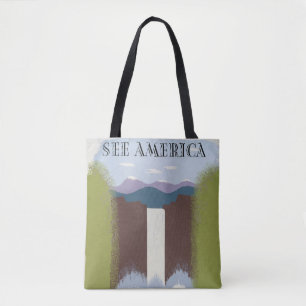 Bolso De Tela Afiche Vintage Que Promueve Viajes A Parques Nacio