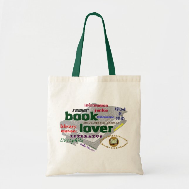 Bolso De Tela Aficionado a los libros (Frente)
