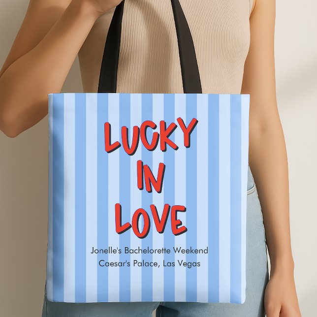 Bolso De Tela Afortunada en Las Vegas Bachelorette (Lucky in Love Tote)