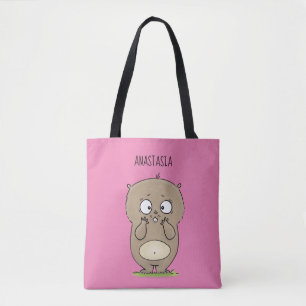 Bolso De Tela Afortunadamente adorable personalizado de hámster