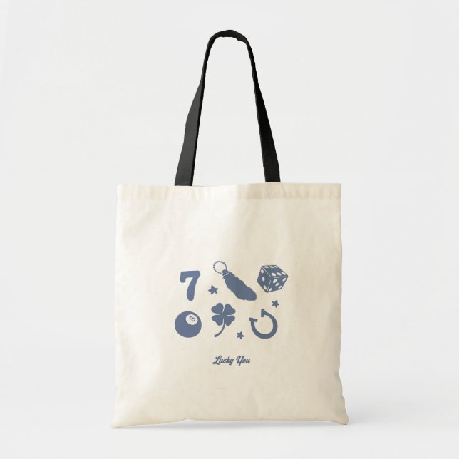Bolso De Tela Afortunadamente, Tote Bag (Frente)