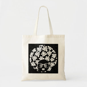 Bolso De Tela Afro Diva Negro y Blanco