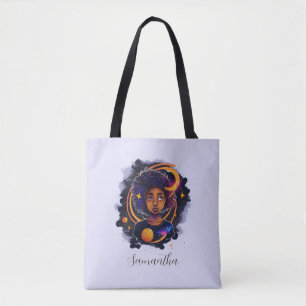 Bolso De Tela Afro-mujer del sistema solar