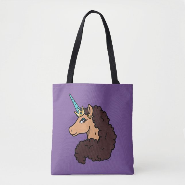 Bolso De Tela Afro Unicornio | Divino
