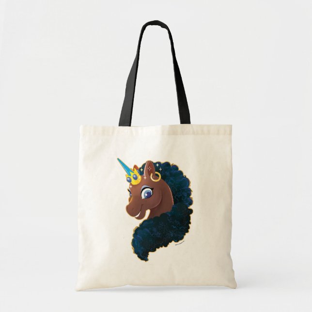 Bolso De Tela Afro Unicornio | Magico (Frente)