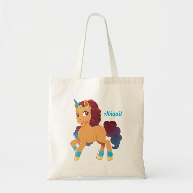 Bolso De Tela Afro Unicornio | Pranza Divina (Frente)