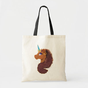 Bolso De Tela Afro Unicornio   Único