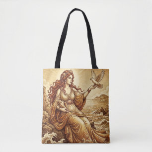 Bolso De Tela Afrodita Mitología Vintage
