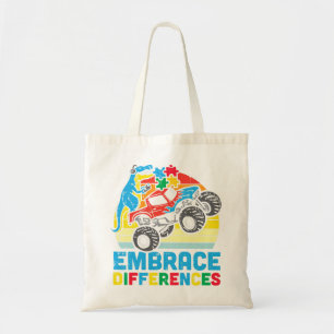 Bolso De Tela Agarra este lindo Trex Monster Camión Abrazo Difer