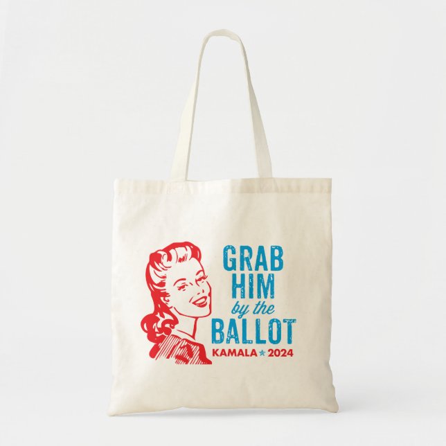Bolso De Tela Agarrarlo por la boleta de votación - Kamala Harri (Frente)