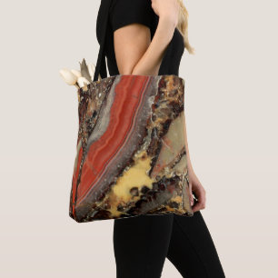 Bolso De Tela Agate Breccia