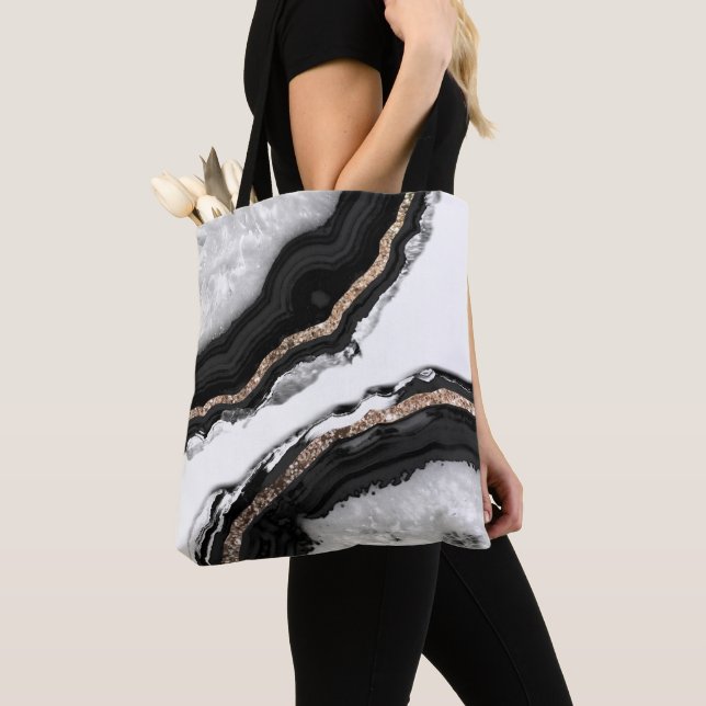Bolso De Tela Agate Purpurina Glam #2 #gem (Detalle)