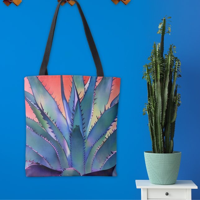 Bolso De Tela Agave at Sunset (Bold, colorful and customizable, too! Click "Personalize this Template" to add a name or text.)