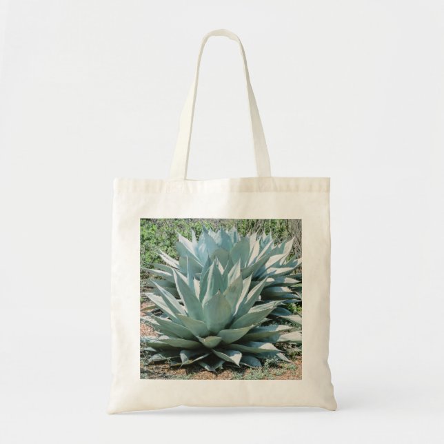 Bolso De Tela Agave Suculento Plant Cactus Sabio verde (Frente)