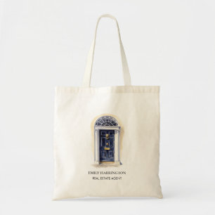 Bolso De Tela Agente Inmobiliario Logo Acuarela Puerta de la Mar