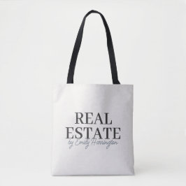 Bolso De Tela Agente Inmobiliario Neutral Moderno