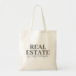 Bolso De Tela Agente Inmobiliario Neutral Moderno