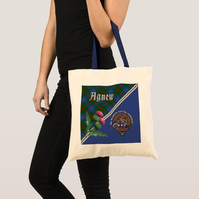 Bolso De Tela Agnew Clan Badge & Tartan Tote Bag (Anverso (producto))