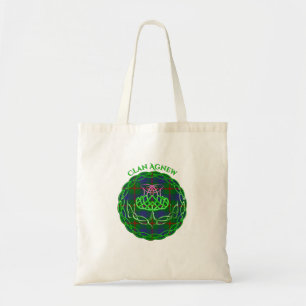 Bolso De Tela Agnew Scottish Tartán Celtic Thistle