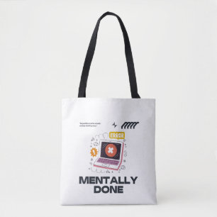 Bolso De Tela Agotado Mentalmente - Más Allá de la Necesidad de
