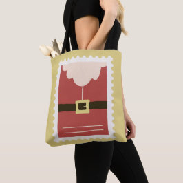 Bolso De Tela Agradable acuarela Santa Claus Navidad Retro Rojo