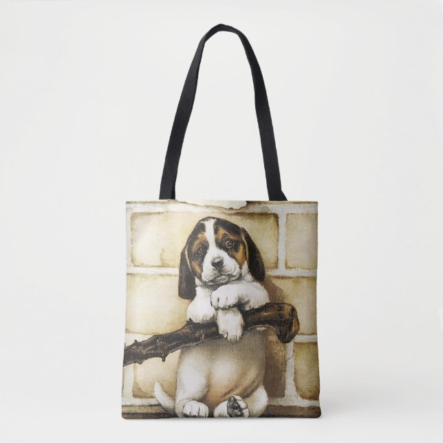 Bolso De Tela Agradable Cachorro (Anverso)