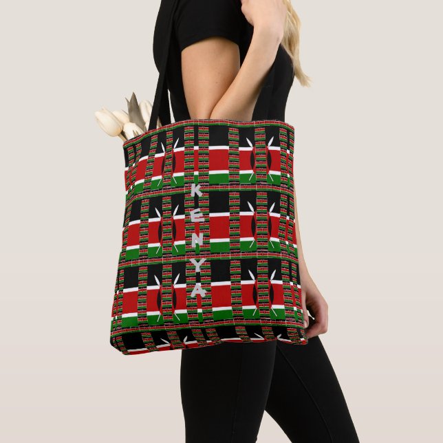 Bolso De Tela Agradable y encantador keniano (Detalle)