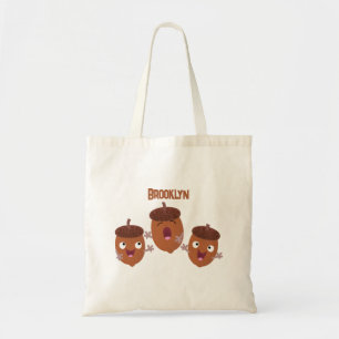 Bolso De Tela Agradables bellotas cantando personalizado para lo