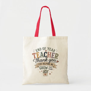 Bolso De Tela Agradecimiento al maestro de fin de año por ayudar