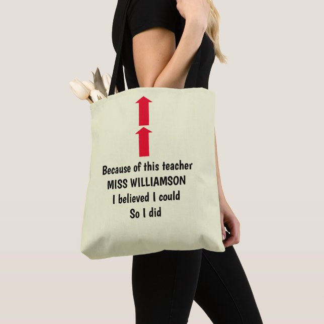 BOLSO DE TELA AGRADECIMIENTO AL PROFESOR (Detalle)