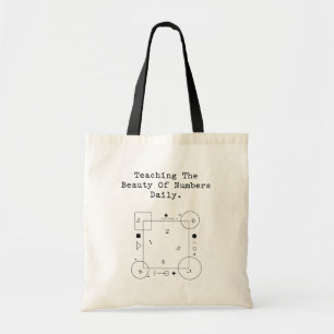 Bolso De Tela Agradecimiento al profesor de matemáticas La bel
