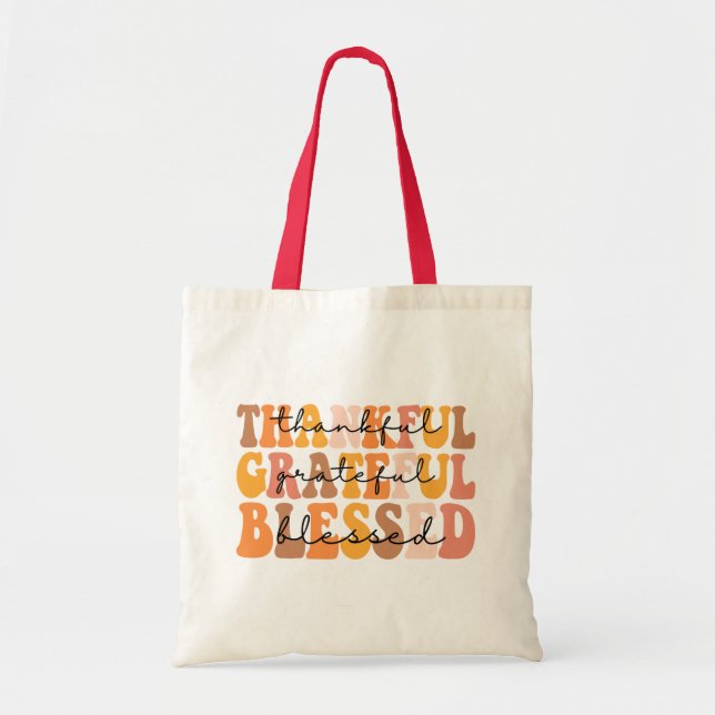 Bolso De Tela Agradecimiento de agradecimiento (Frente)