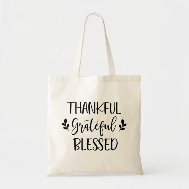 Bolso De Tela Agradecimiento de agradecimiento (Frente)