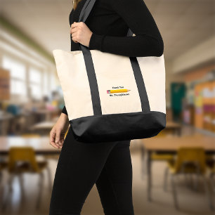 Bolso De Tela Agradecimiento del profesor Gracias